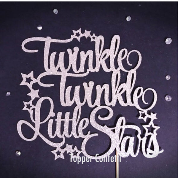 Twinkle Twinkle Little Stars Cake Topper, Twins