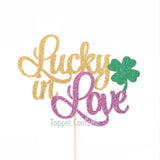 Lucky in Love Cake Topper