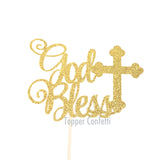 God Bless Cake Topper