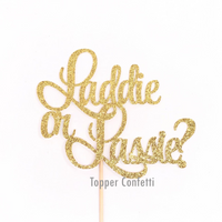 Laddie or Lassie Cake Topper