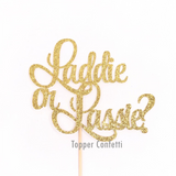 Laddie or Lassie Cake Topper