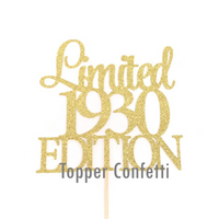 Limited 1930 Edition Cake Topper