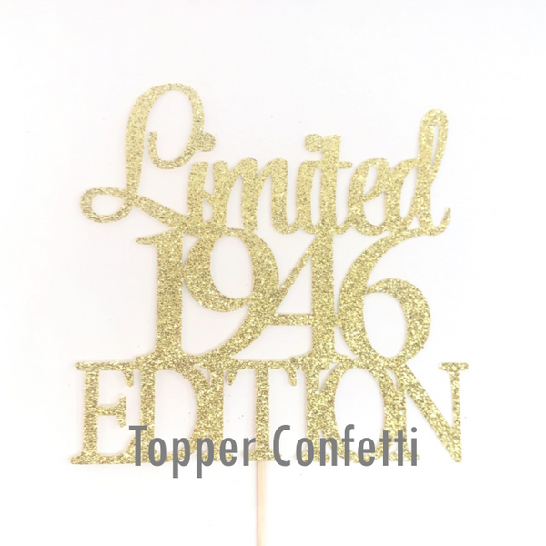 Limited 1946 Edition Cake Topper