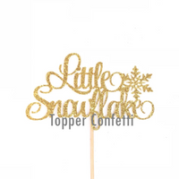 Little Snowflake Cake Topper