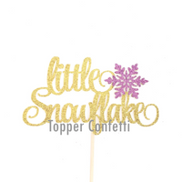Little Snowflake Cake Topper