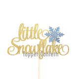 Little Snowflake Cake Topper