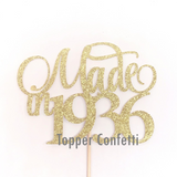 Made in 1936 Cake Topper