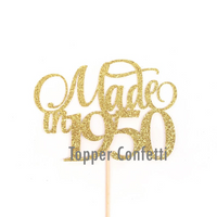 Made in 1950 Cake Topper