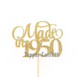 Made in 1950 Cake Topper