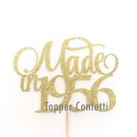 Made in 1956 Cake Topper