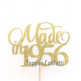 Made in 1956 Cake Topper