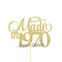 Made in 1970 Cake Topper
