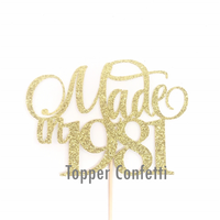 Made in 1981 Cake Topper