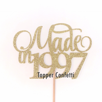 Made in 1997 Cake Topper