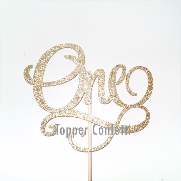 One Cake Topper