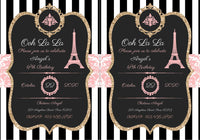 Editable - Double Sided Boarding Pass Invitation