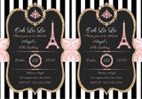Editable - Double Sided Boarding Pass Invitation