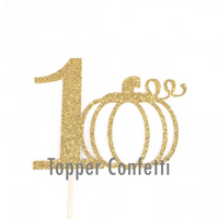 Pumpkin One Cake Topper