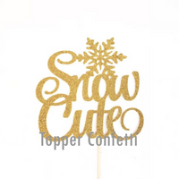 Snow Cute Cake Topper