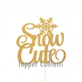 Snow Cute Cake Topper