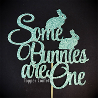 Some Bunnies are One Cake Topper