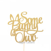 Some Bunny is Two Cake Topper