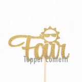 Sun Four Cake Topper