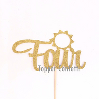 Sun Four Cake Topper