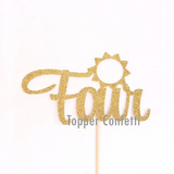 Sun Four Cake Topper