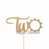 Sun Two Cake Topper