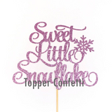 Sweet Little Snowflake Cake Topper