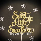 Sweet Little Snowflake Cake Topper