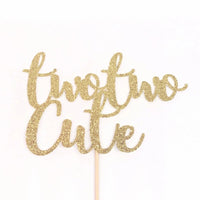 Two Two Cute Cake Topper