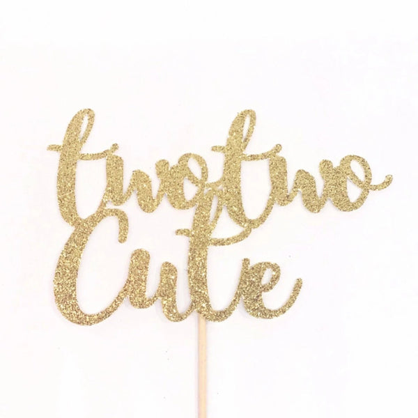 Two Two Cute Cake Topper