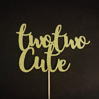 Two Two Cute Cake Topper